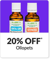 20% off* all Ollopets products