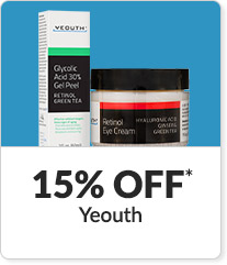 15% off* all Yeouth products