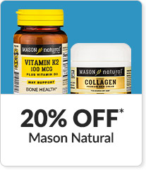 20% off* all Mason Natural products