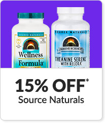 15% off* all Source Naturals products