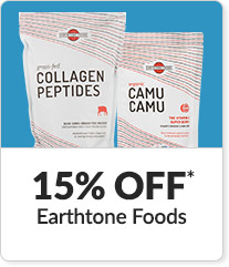 15% off* all Earthtone Foods products