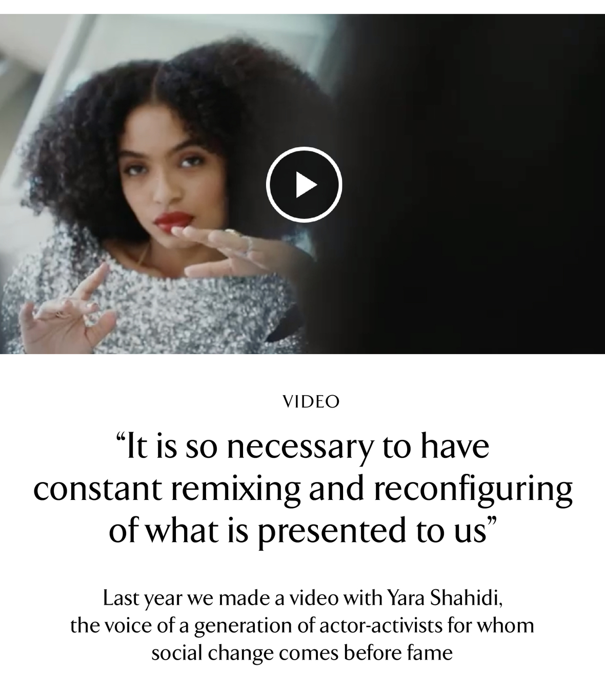 Yara Shahidi video