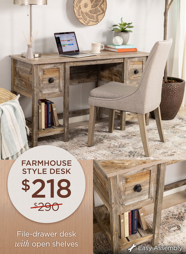 Farmhouse Style Desk - $218
