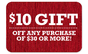 Enjoy $10 off your $30+ purchase