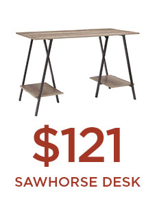 Sawhorse Desk for $121