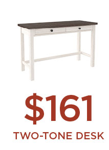 Two-Tone Desk for $161