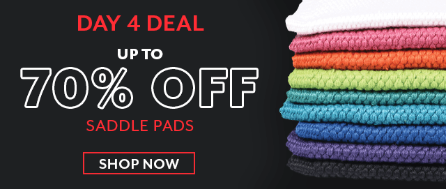Countdown to Black Friday, Day 4: up to 70% off Saddle Pads
