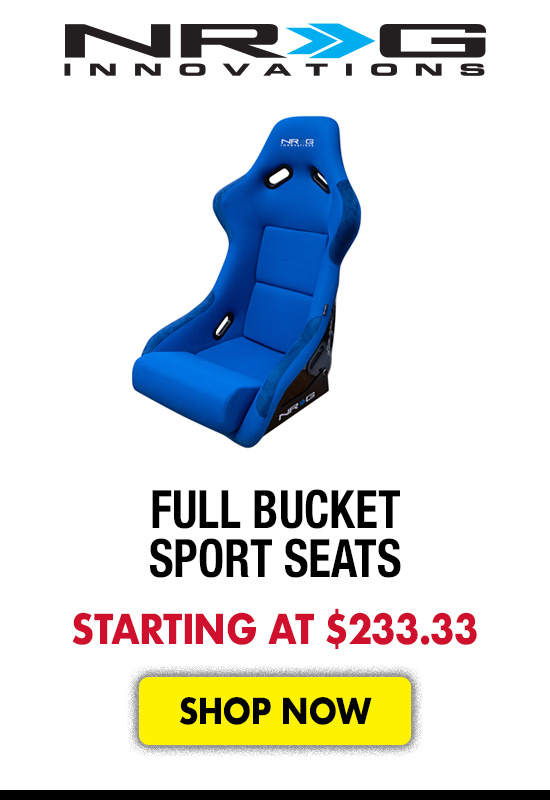 NRG Innovations Full Bucket Sport Seats - Starting at $233.33