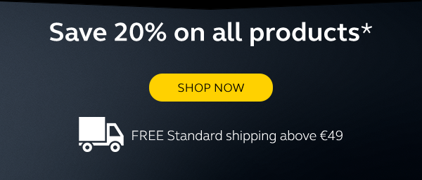 Save 20% on all products