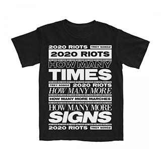 Trey Songz - Riots Type Black T-shirt Image