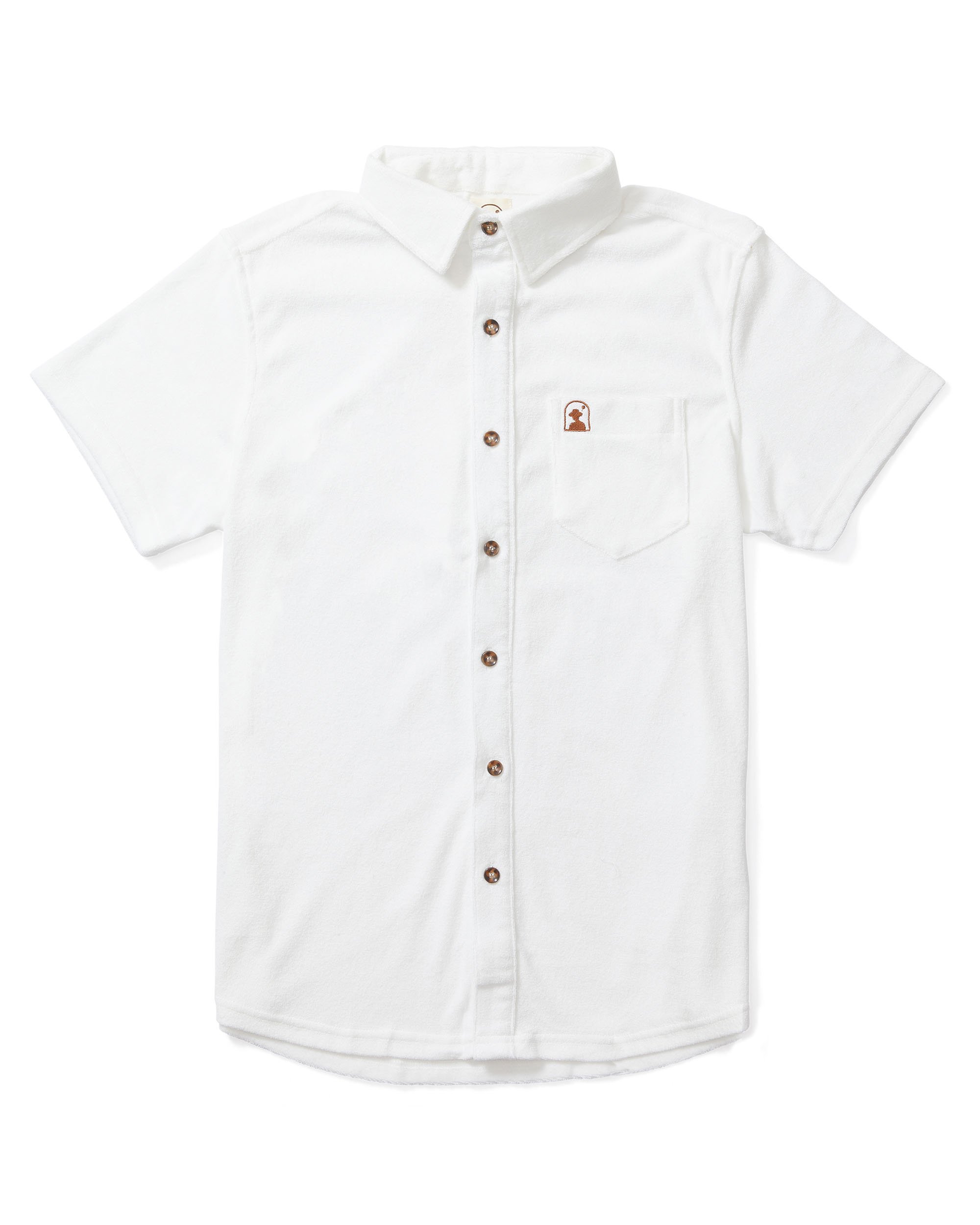 Image of The Tropez Terry Cloth Shirt - Vintage Ivory
