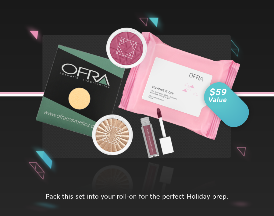 Pack this set into your roll-on for the perfect Holiday prep.