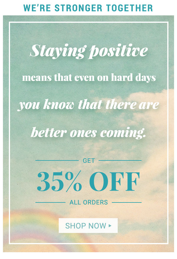 35% off all orders