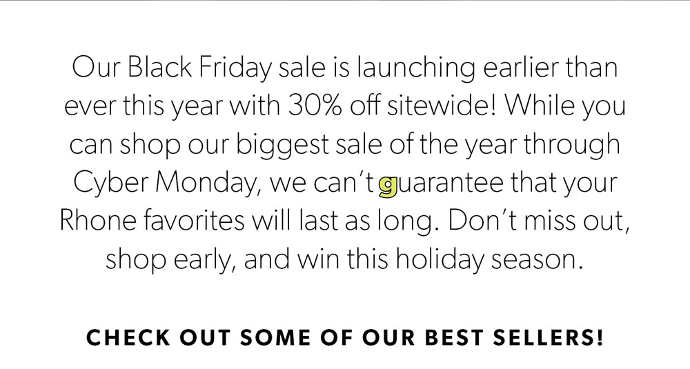 Copy Block 1 - Our Black Friday sale is launching