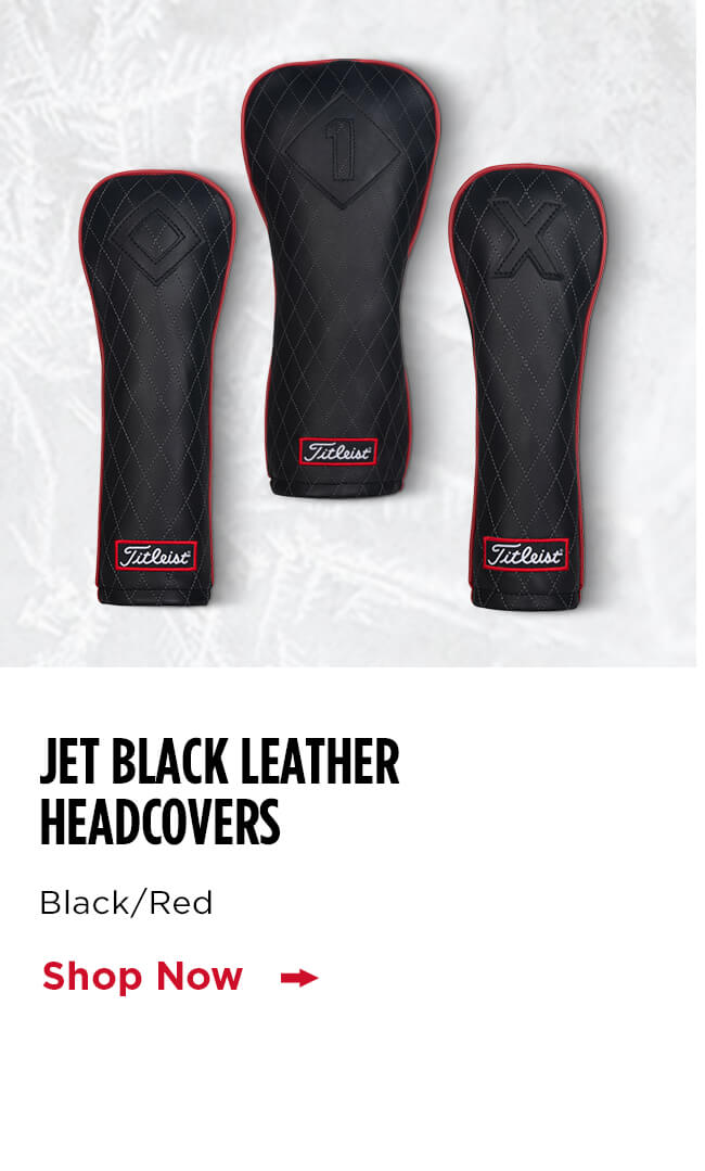 Shop Jet Black Leather Headcovers