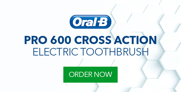 Oral-B Pro 600 Cross Action Electric Toothbrush - Only ?24.75 (RRP ?49.99)