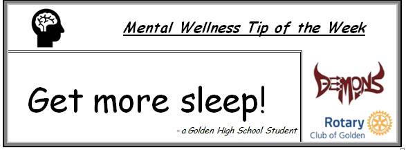 get more sleep mental wellness tip