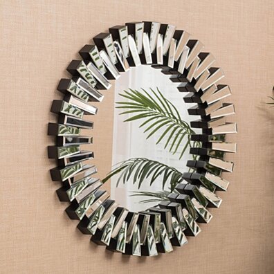 Detroit Circular Decorative Wall Mirror