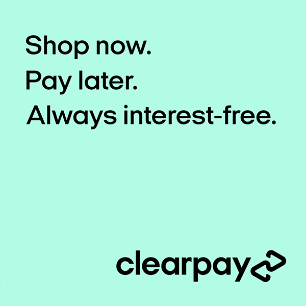 Pay for your order in four instalments, every 2 weeks with Clearpay.