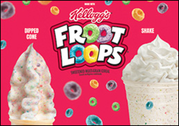 Kellog''s Froot Loops - Dipped Cone and Shake