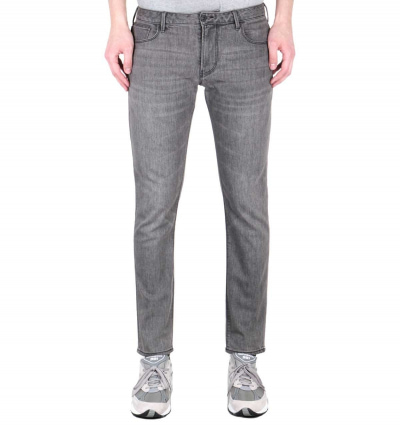 Emporio Armani J06 Slim Fit Mid Grey Denim Jeans