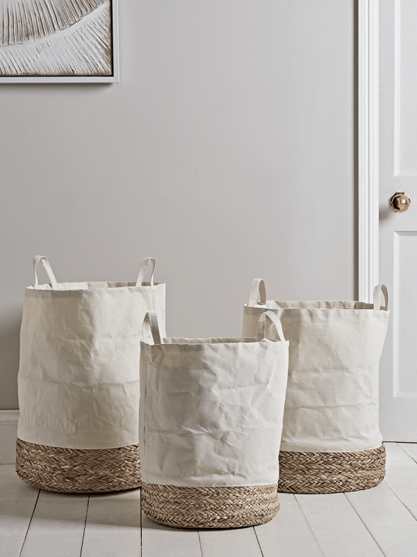 NEW Three Dipped Laundry Baskets