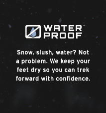 Waterproof - Keeping your feet dry in slush and snow - Learn more