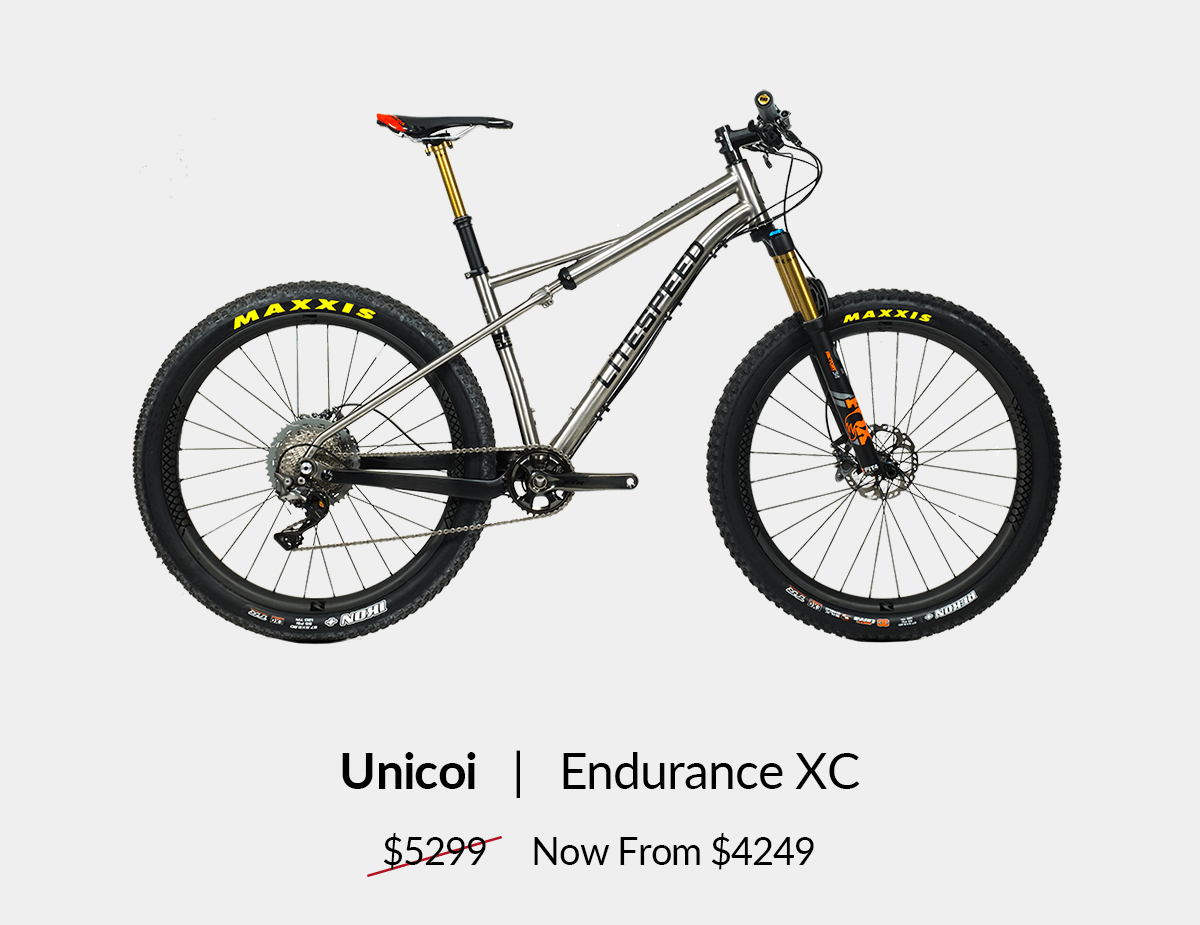 Unicoi: Endurance XC bike from $4249. Shop now!