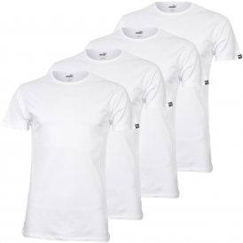 4-Pack Crew-Neck T-Shirts, White