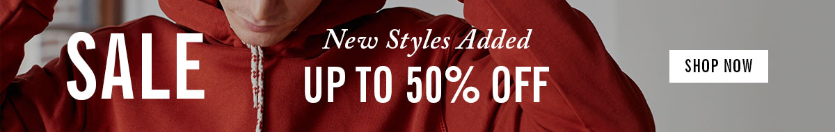 New styles added to sale | Up to 50% off | Shop Now