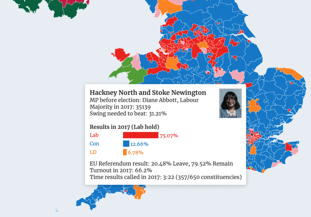 UK general election maps