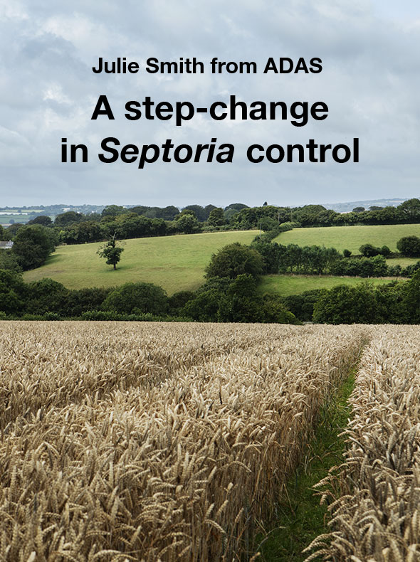 Julie Smith from ADAS. A step-change in Septoria control