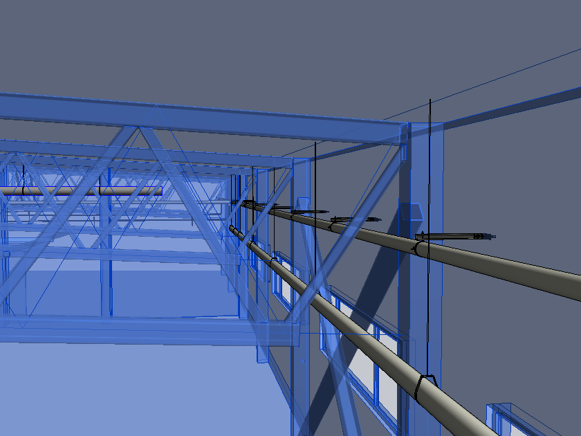 supports for MEP in Autodesk Revit placed on structural by AGACAD BIM software