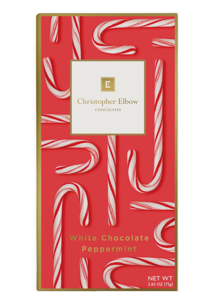 Holiday Edition White Chocolate Bar With Peppermint Candy