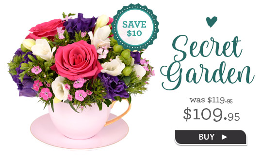 Secret Garden Teacup save $10, now $109.95