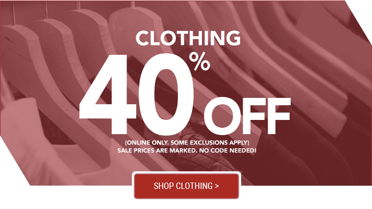 30% OFF Clothing!