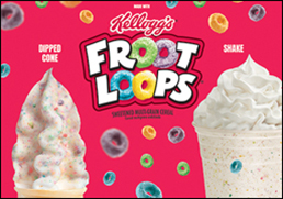 Froot Loops - Dipped Cone and Shake