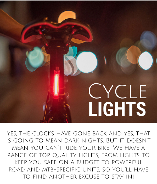 Cycle Lights At Westbrook Cycles