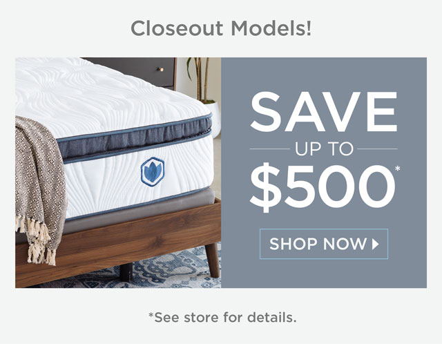 Closeout Models — Save Up To $500*, Shop Now — *See store for details.
