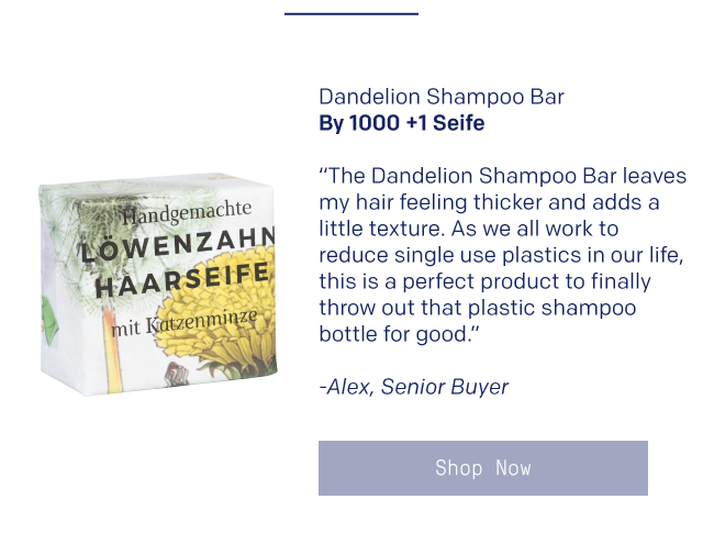 Dandelion Shampoo Bar - Shop Staff Picks