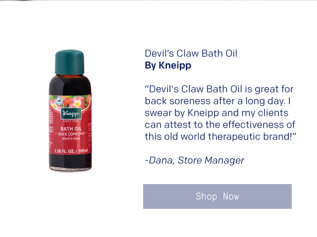 Devil''s Claw Bath Oil - Shop Staff Picks