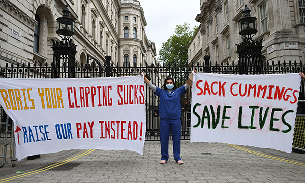 Nurses take pay and PPE protest to Downing Street