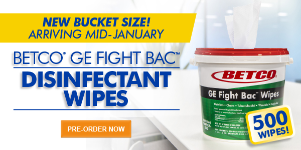 NEW BUCKET SIZE! ARRIVING MID-JANUARY BETO GE FIGHT BAC DISINFECTANT WIPES