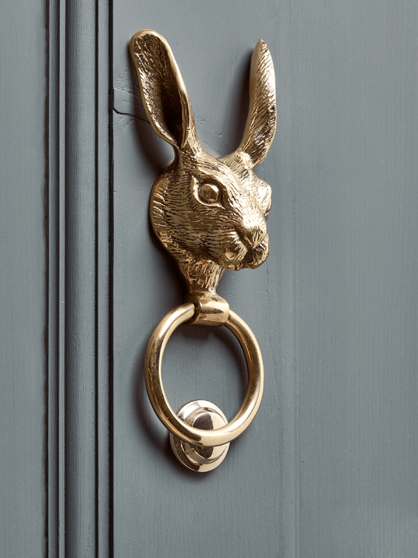 Hare Door Knocker - Solid Brass