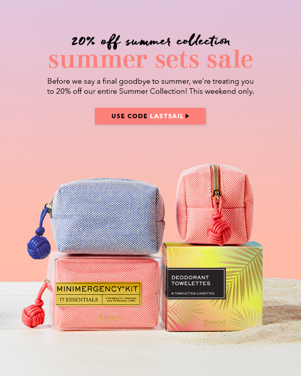 Summer Sets Sale - 20% off Summer Collection with Code LASTSAIL