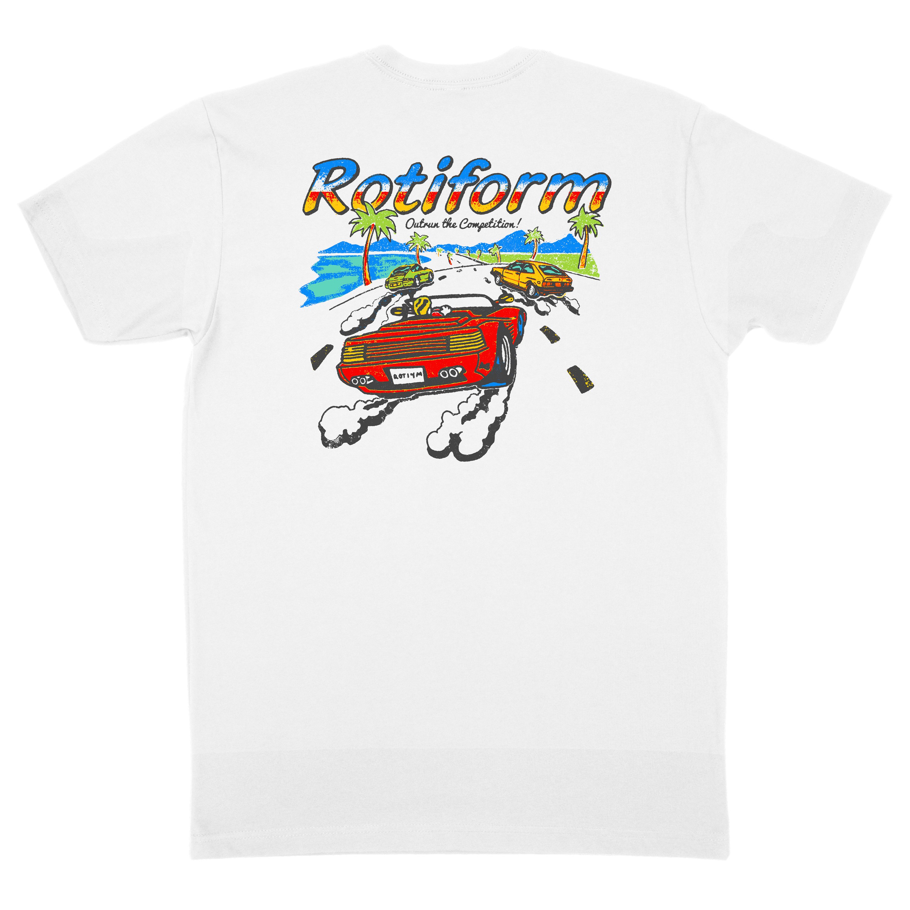 Image of Outrun The Competition T-Shirt - White