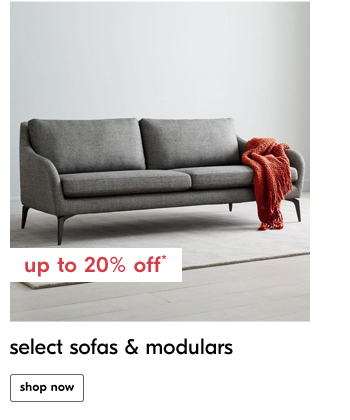 select sofas & modulars. shop now