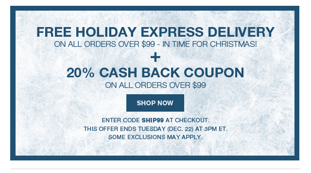 Shop Free Holiday Express Delivery