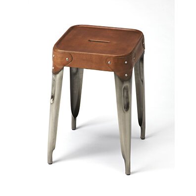 Butler Connor Iron & Leather Counter Stool