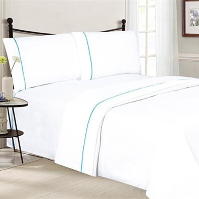 4-Piece Set: Wrinkle Free Ultra-Luxe Double-Brushed 1800 Series Sheets